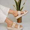 Chic Double-Strap Mules With Gold Buckle Nancy