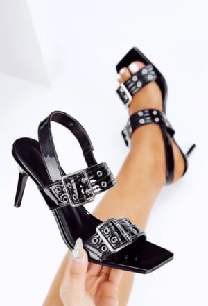 Kate Buckled Stiletto Heels Sandals