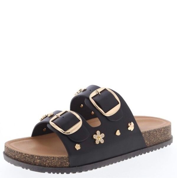 Screenshot Bohemian Studded Buckled Slides Sandals