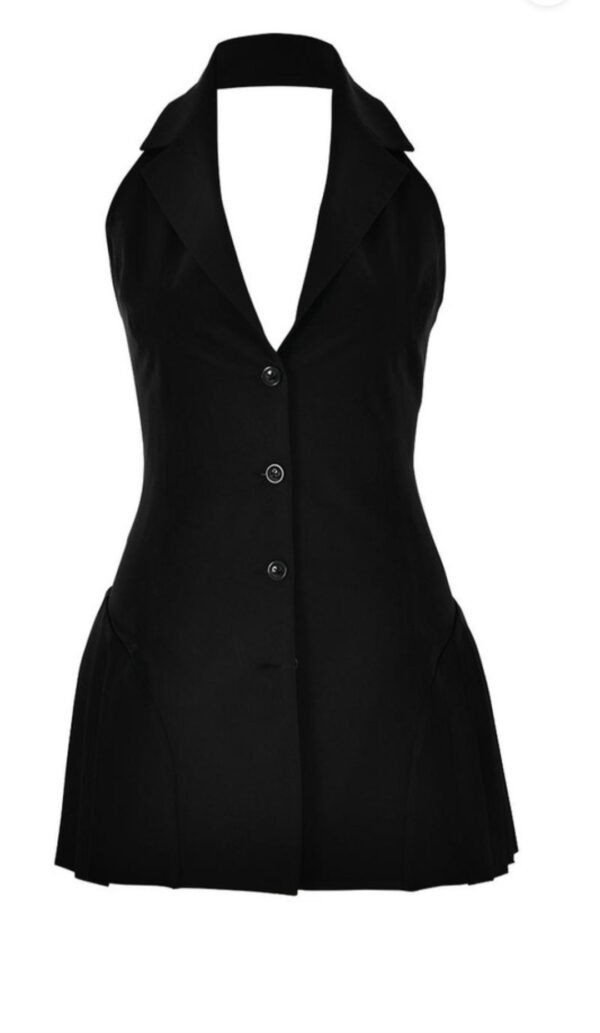 Neck Backless Sleeveless Dress