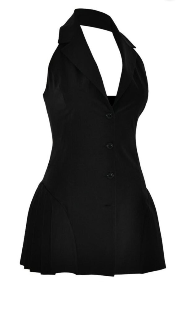 Neck Backless Sleeveless Dress