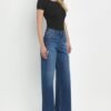 Super High Rise Cuffed Baggy Wide Leg Jeans