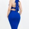 Alora Bow Halter Midi Dress
