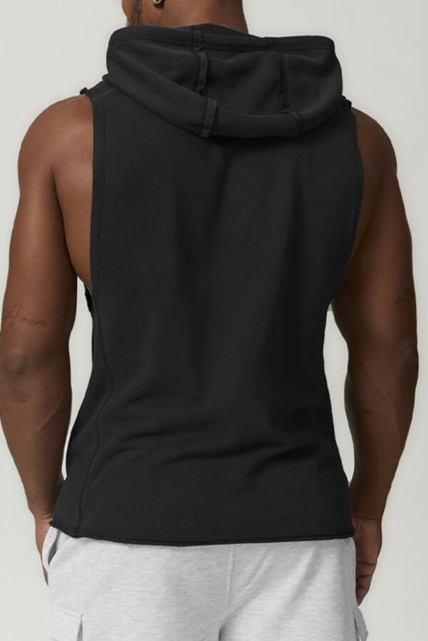 Men's Hooded Casual Fitness Sleeveless Sweatshirt