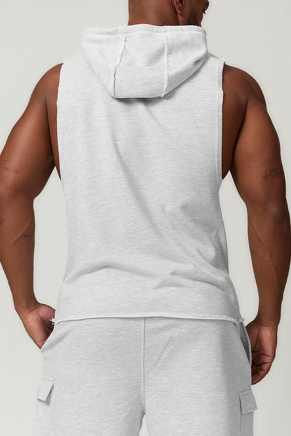 Men's Hooded Casual Fitness Sleeveless Sweatshirt