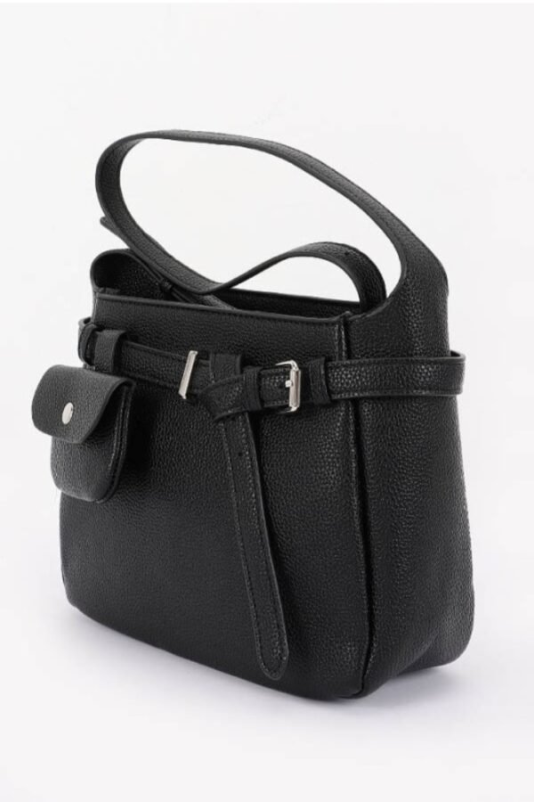 Faux Leather Shoulder Bag