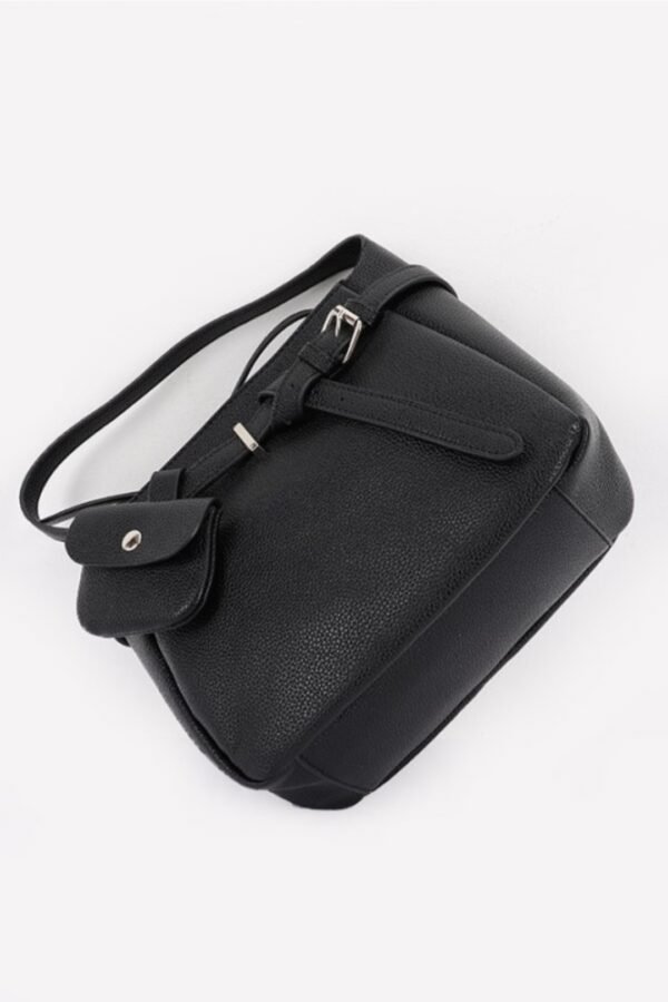 Faux Leather Shoulder Bag