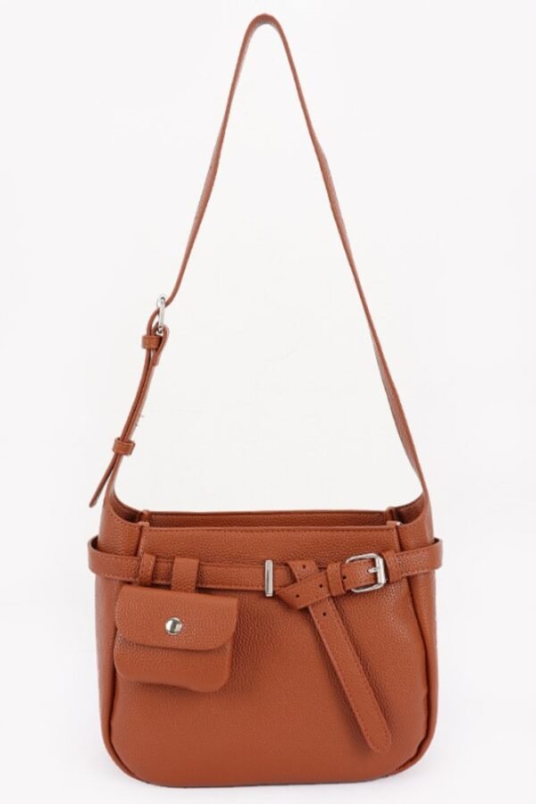 Faux Leather Shoulder Bag