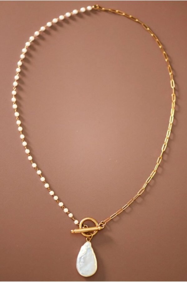 18K Gold Non-Tarnish Stainless Steel Necklace