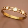 18K Waterproof Non-Tarnish Stainless Steel Bangle