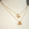 18K Non-Tarnish Stainless Steel Initial Necklace