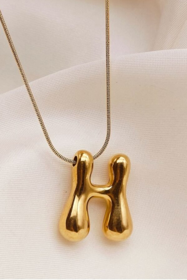 18K Non-Tarnish Stainless Steel Initial Necklace