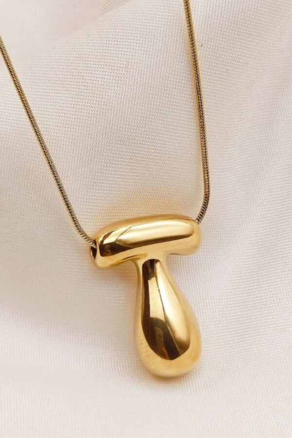 18K Non-Tarnish Stainless Steel Initial Necklace