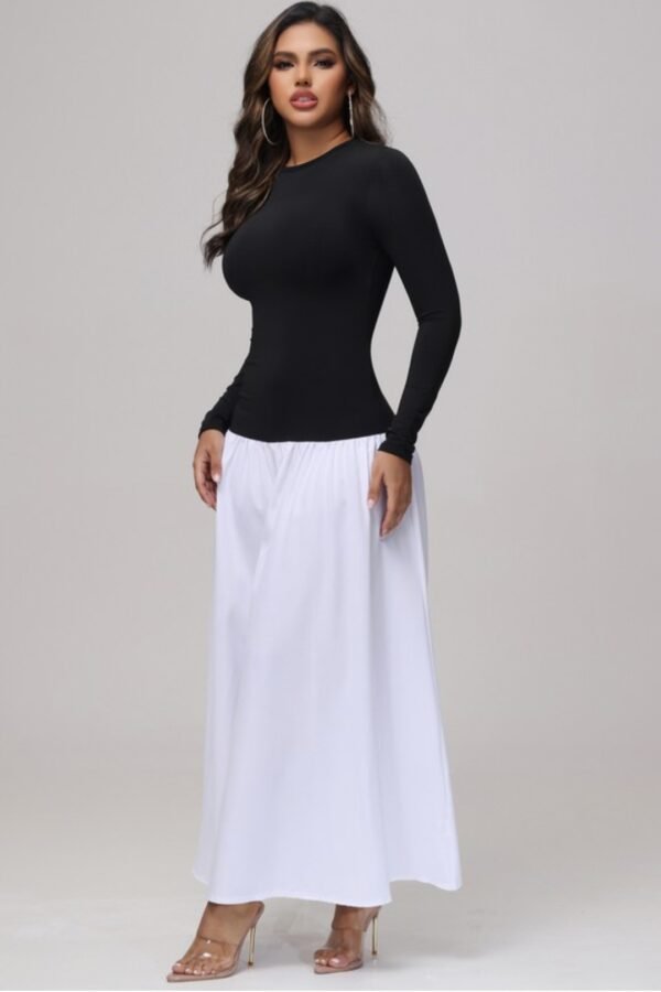 Julia One Piece Maxi Dress Black/White
