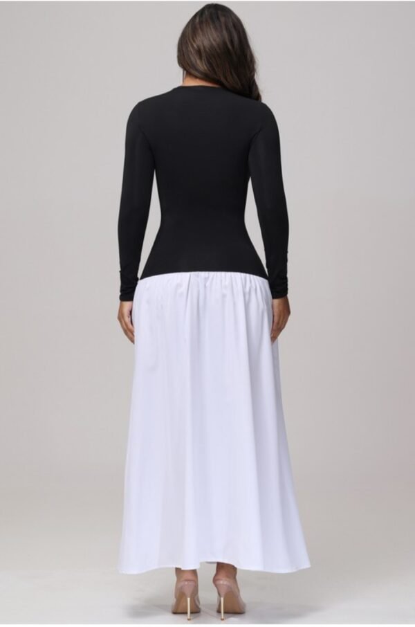 Julia One Piece Maxi Dress Black/White