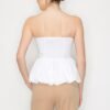 Strapless Balloon Smocked Top