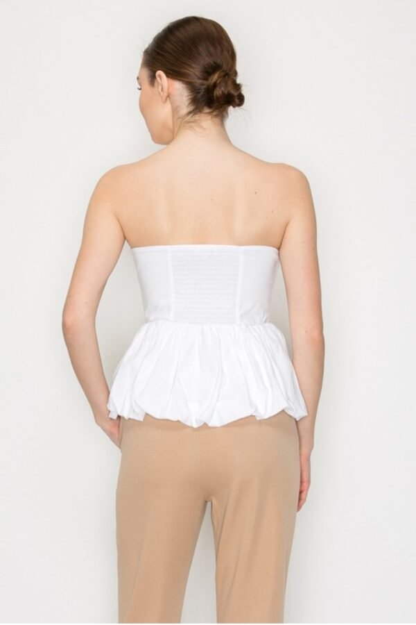 Strapless Balloon Smocked Top