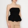 Strapless Balloon Smocked Top