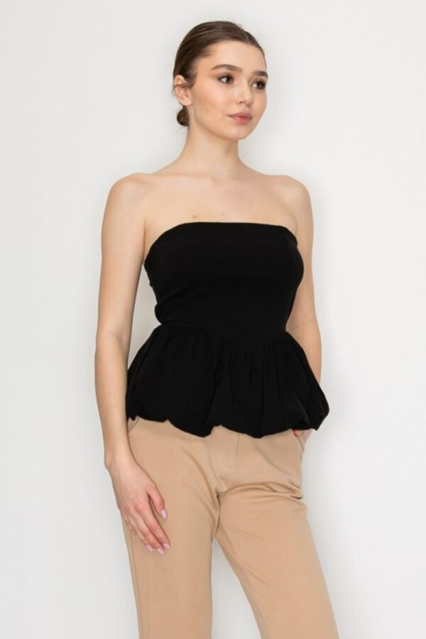 Strapless Balloon Smocked Top