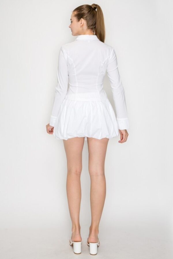 Solid Balloon Mini Skirt