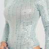 Sheer Mesh Studded Bodysuit