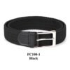 Braided Canvas Woven Elastic Stretch Belt
