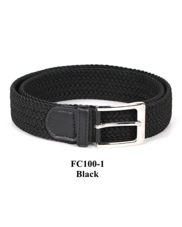 Braided Canvas Woven Elastic Stretch Belt