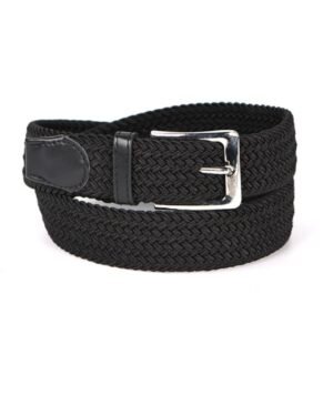 Braided Canvas Woven Elastic Stretch Belt