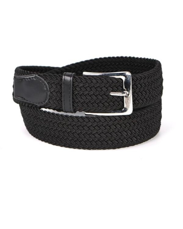 Braided Canvas Woven Elastic Stretch Belt