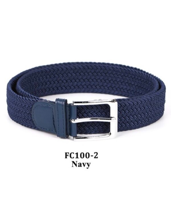 Braided Canvas Woven Elastic Stretch Belt