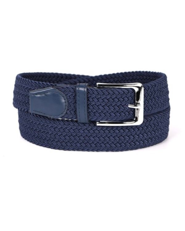 Braided Canvas Woven Elastic Stretch Belt