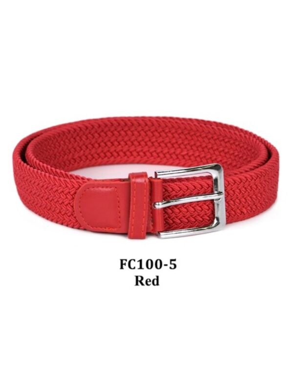 Braided Canvas Woven Elastic Stretch Belt