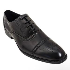 Cognac Grid Dress Shoes