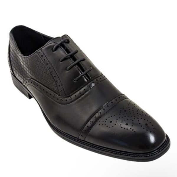 Cognac Grid Dress Shoes