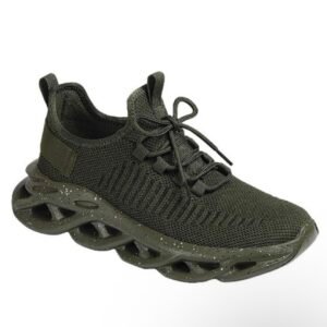 Knit Lace Up Men Running Sneaker