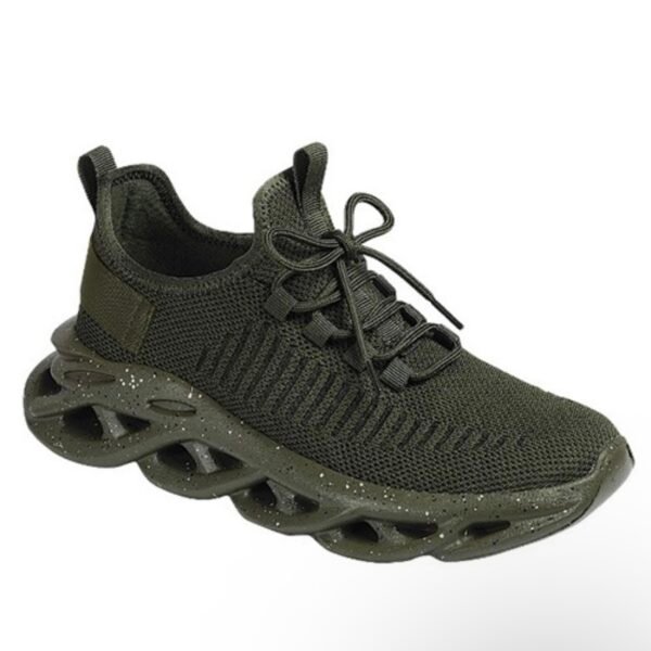 Knit Lace Up Men Running Sneaker