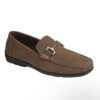 Perforated Men Slip On Loafer With Buckle