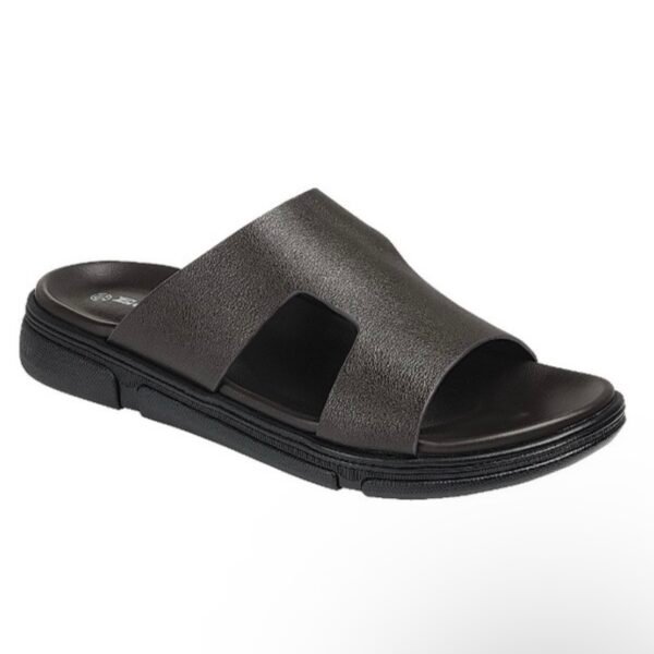 Screenshot Cut Out Plain Brushed Pu Mens Slipper