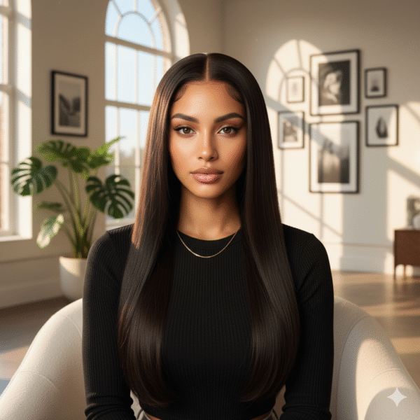 Raw Straight Wig Crafted With 100% human Hair