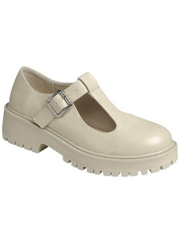 Chunky Buckle Martini Flats