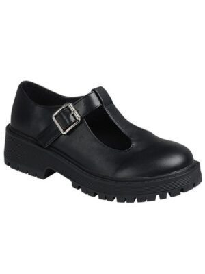 Chunky Buckle Martini Flats