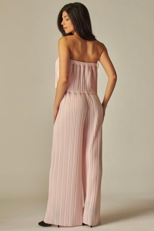 Venezia Pleated Strapless Jumsuit