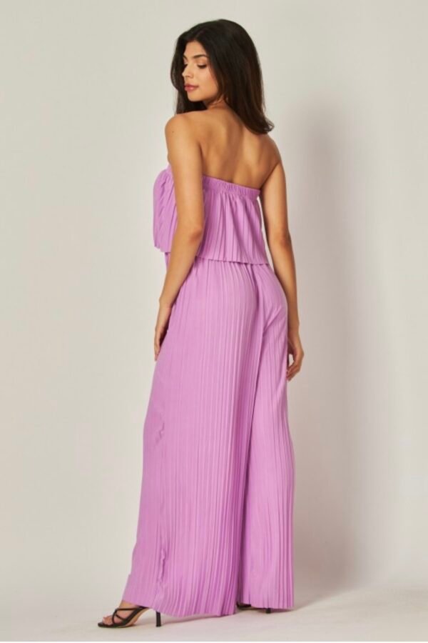 Venezia Pleated Strapless Jumsuit