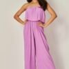 Venezia Pleated Strapless Jumsuit