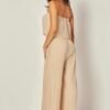 Venezia Pleated Strapless Jumsuit