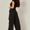 Screenshot Stretch Woven Wide Leg Cargo Pants