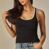 Seamless Contrast Binding Tank Top