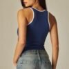 Seamless Contrast Binding Tank Top