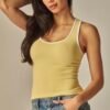 Seamless Contrast Binding Tank Top