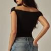 Contour Ravish Double Layared Off-the-shoulder Top
